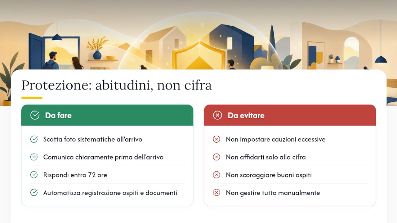 Perché la cauzione perfetta non esiste, e va bene così — overview diagram