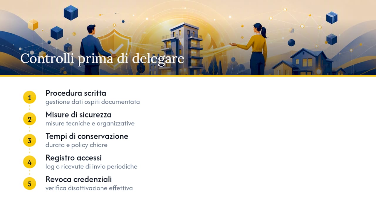 Verifiche da effettuare prima di concedere deleghe