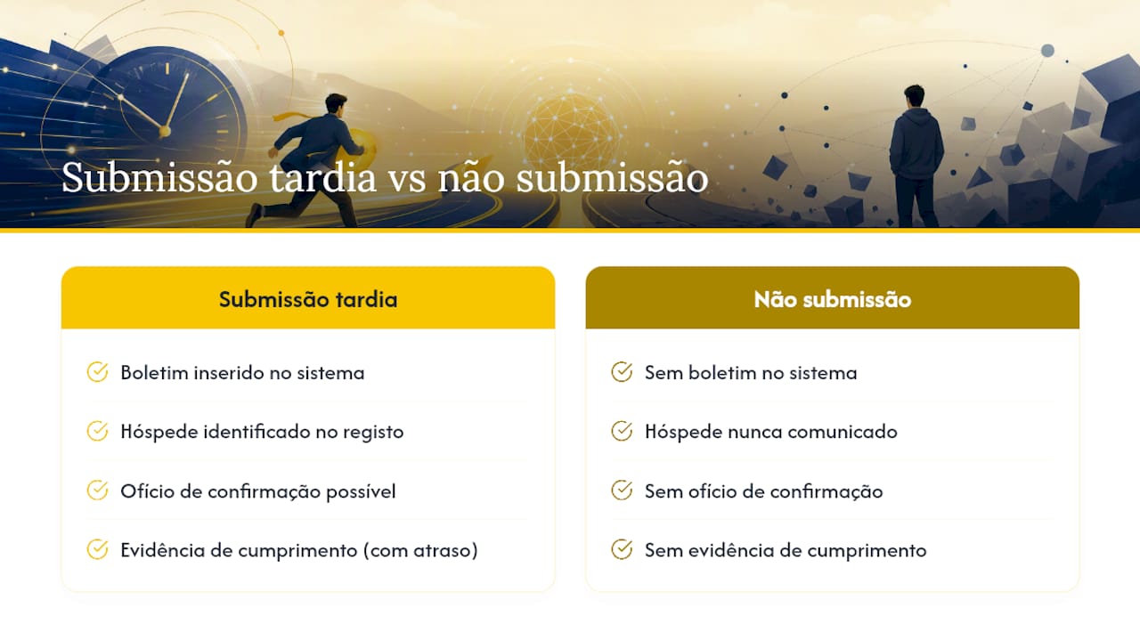 Comparação entre entrega atrasada e não entrega