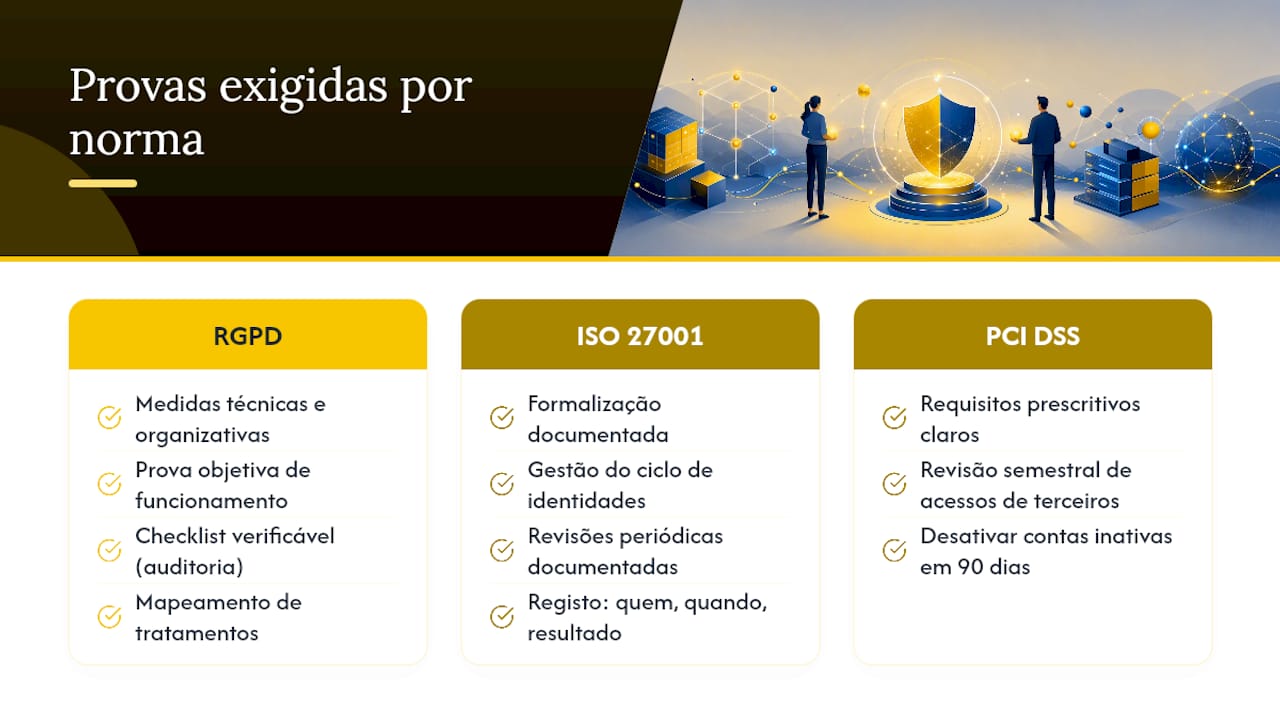 Comparação dos requisitos de auditoria por norma