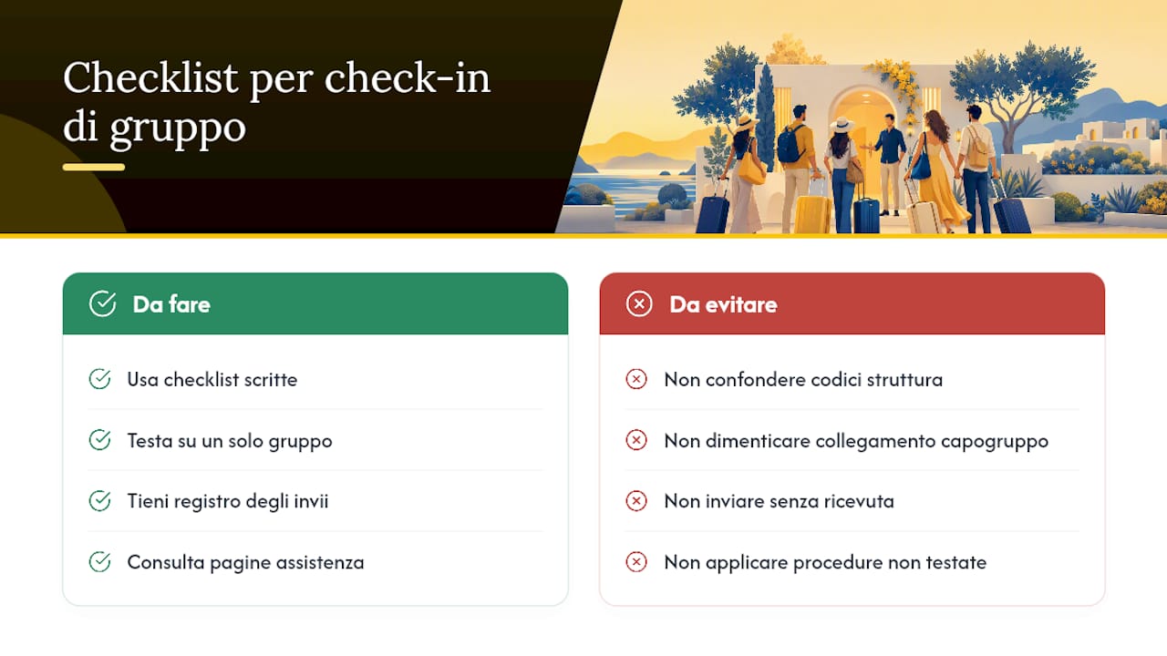 Cosa impari gestendo davvero i check-in di gruppo ogni settimana — overview diagram