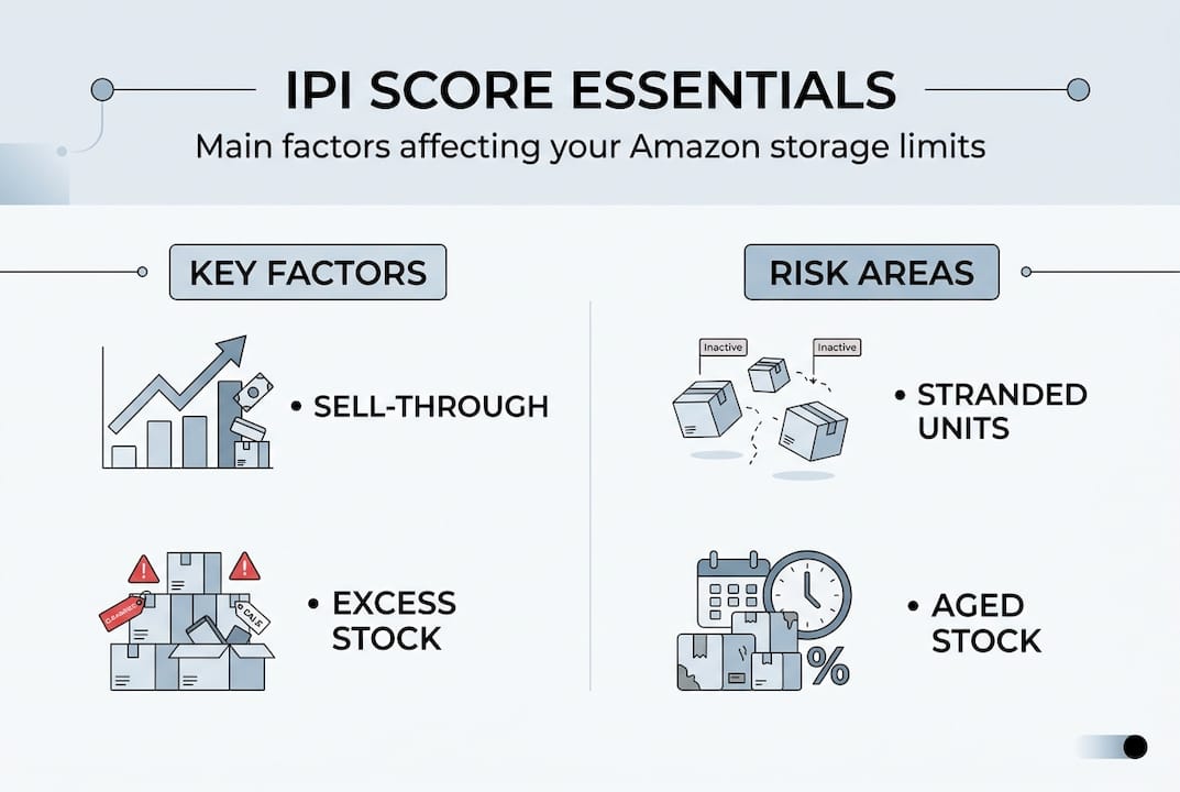 Infographic summarizing key IPI score factors