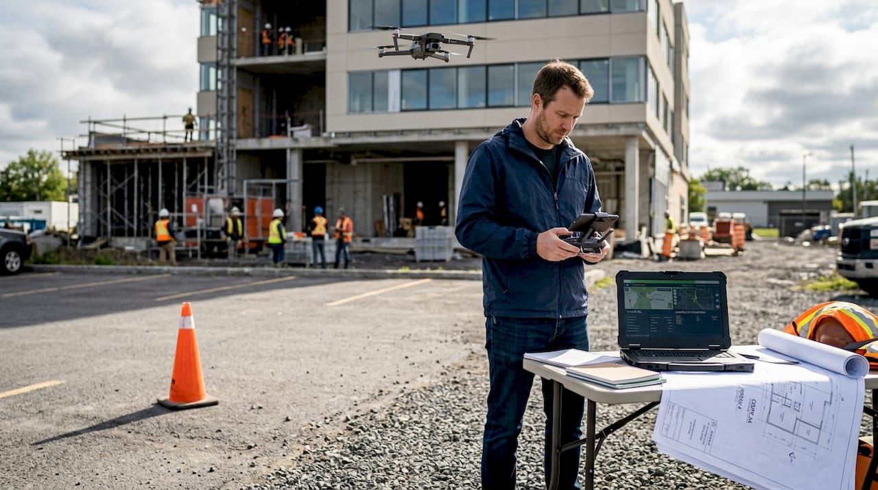 Pilote de drone spécialisé dans la captation d’images pour des projets immobiliers