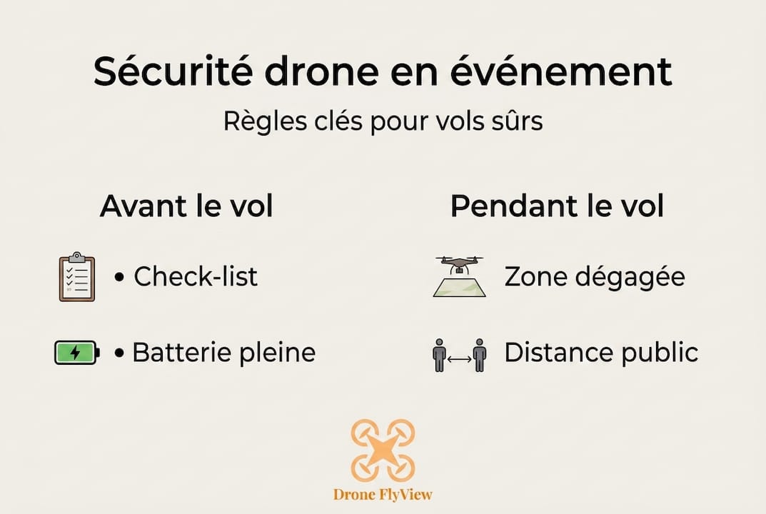 Sécurité des drones lors d’événements : l’essentiel en infographie