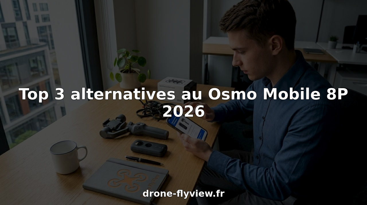 Un homme examine et compare trois solutions différentes pour stabiliser ses vidéos, afin de choisir celle qui répond le mieux à ses besoins.