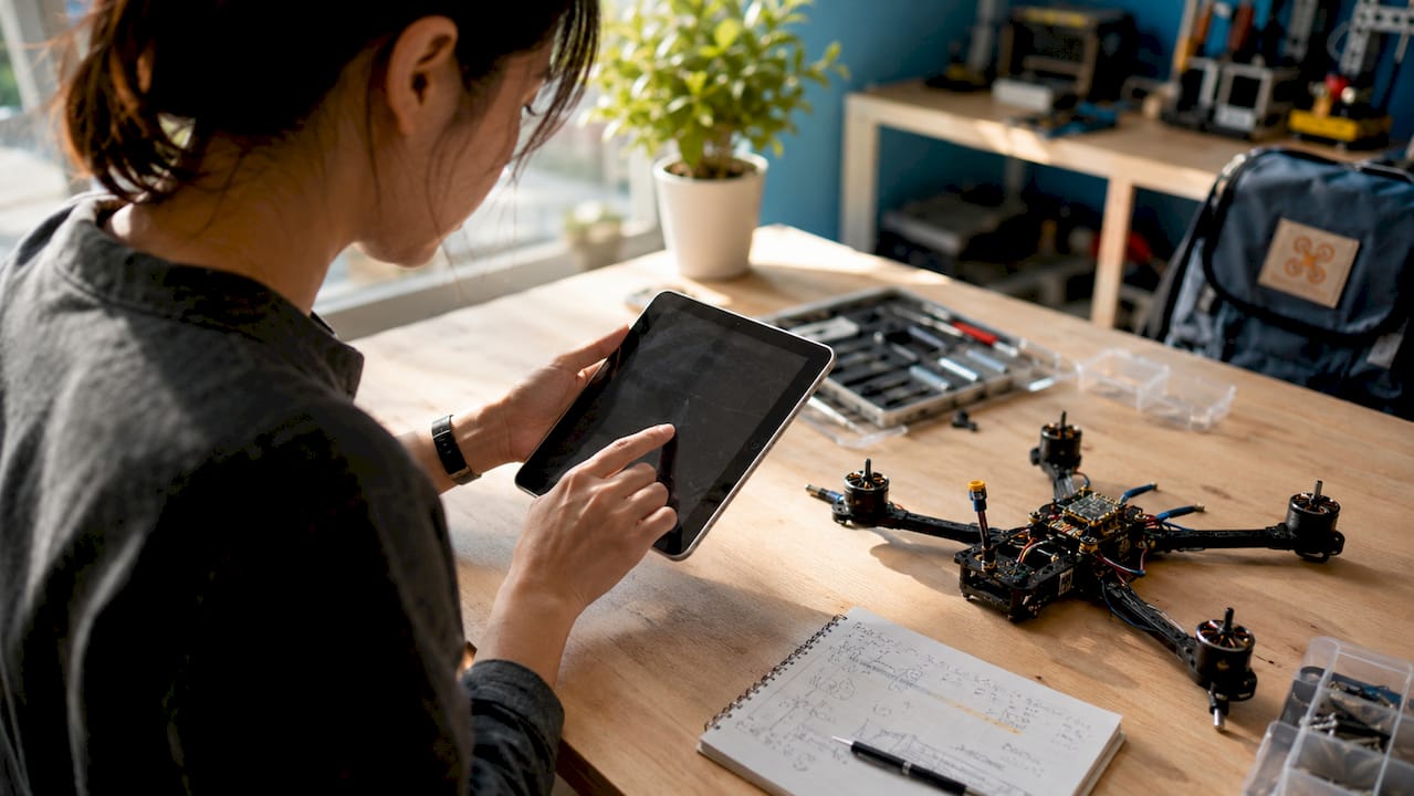 Réglage des paramètres PID du drone à la main