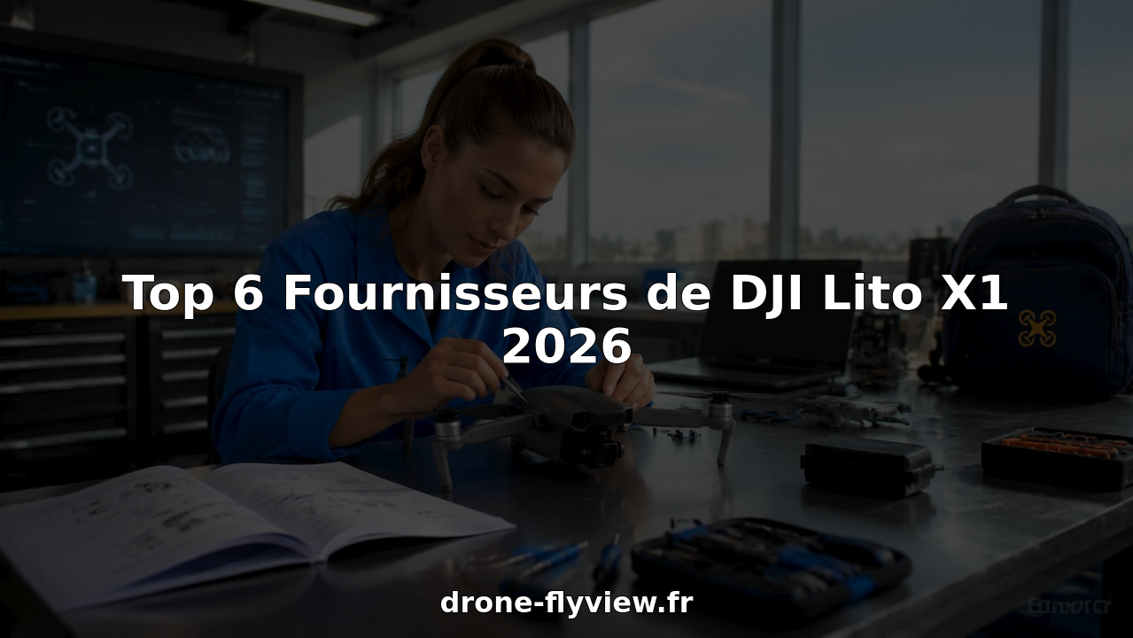 Dans un bureau lumineux, un technicien examine minutieusement un drone DJI Lito X1.