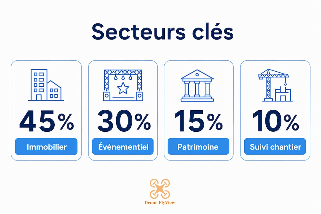 Panorama sectoriel des avantages offerts par la prise de vue aérienne