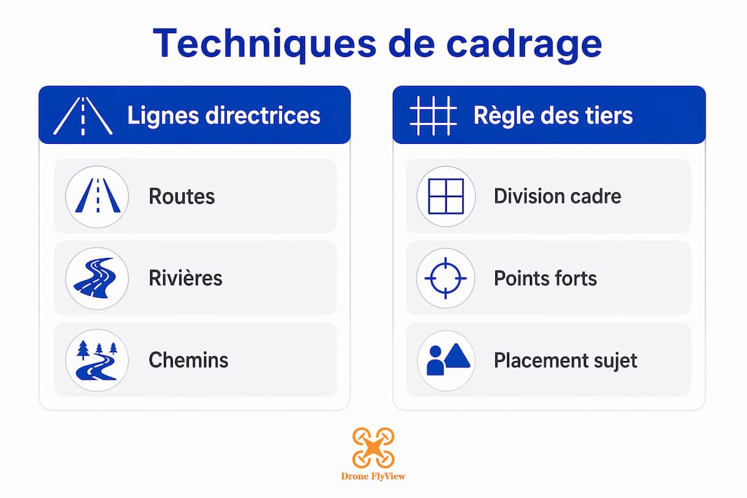 Infographie : lignes directrices ou règle des tiers, quelles différences ?