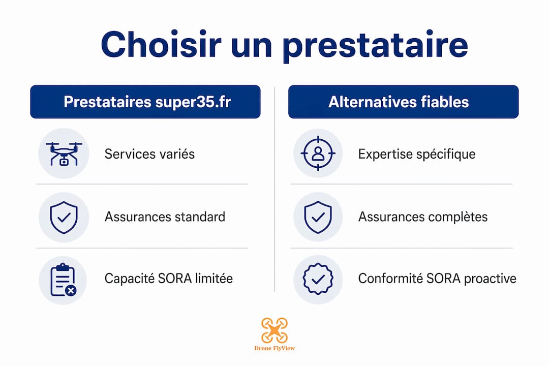 Panorama comparatif des principaux opérateurs de drones en Europe centrale