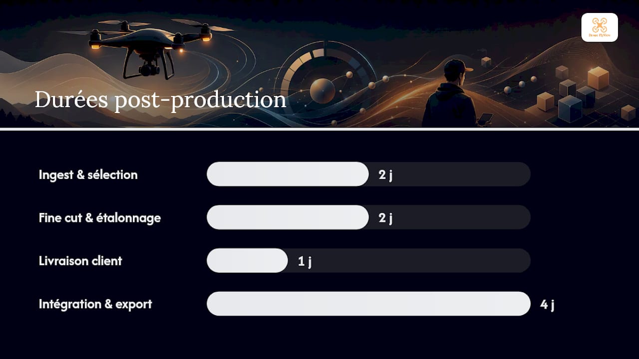 Quel est le planning type pour le jour J et la post-production ? — overview diagram