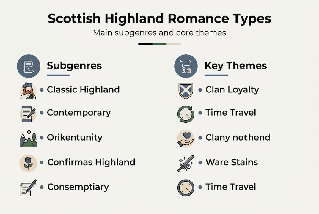 Infographic Highland romance genre and themes