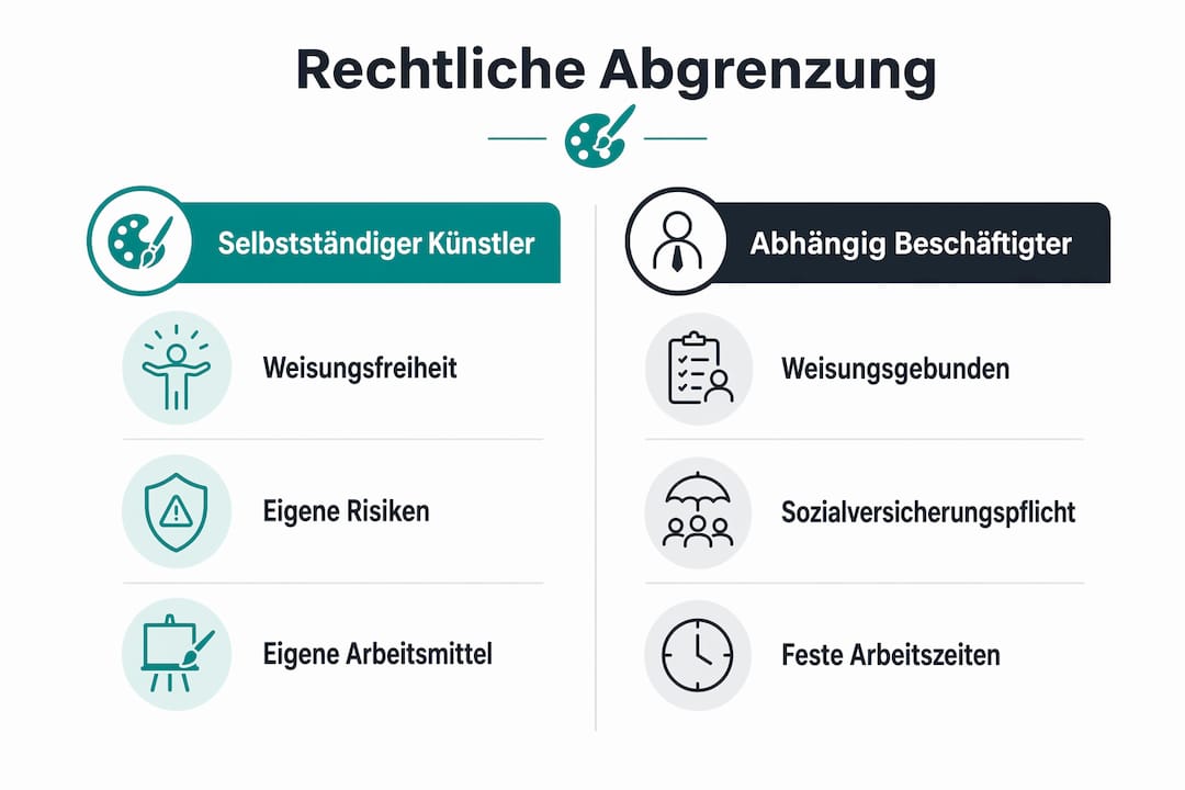 Übersicht: Rechtliche Einordnung von Künstlern