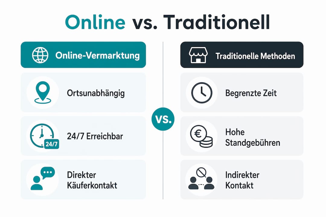 Infografik: Die wichtigsten Vorteile beim Online-Verkauf von Kunstwerken auf einen Blick