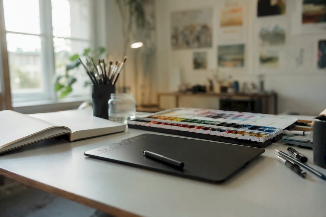 Ein Überblick über digitale Kunstwerkzeuge und den Arbeitsplatz
