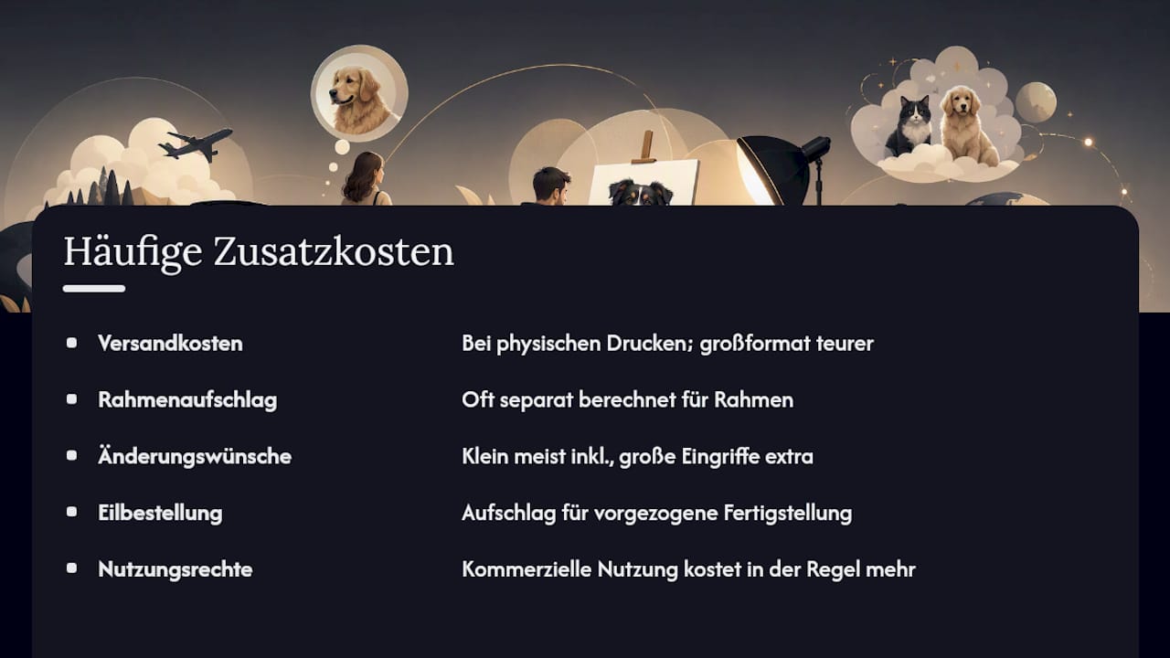 Mit welchen Zusatzkosten muss man rechnen? — overview diagram