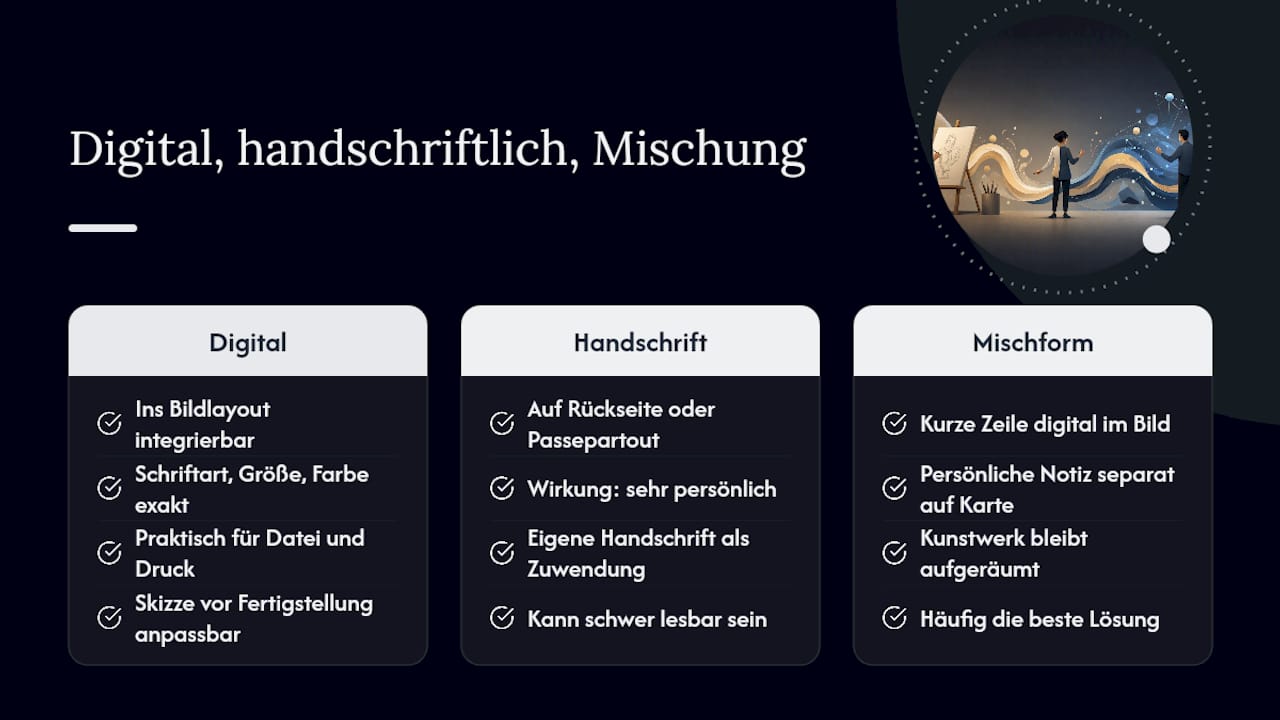 Digital oder handschriftlich: Was passt zu deiner Karikatur? — overview diagram