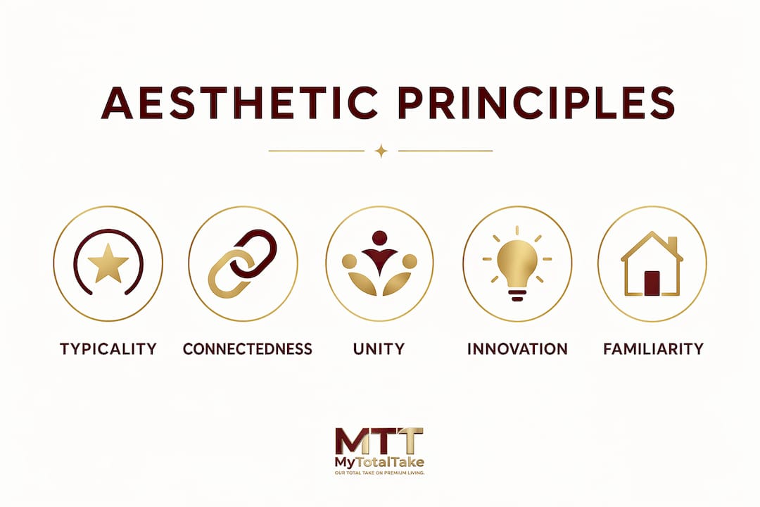 Infographic showing key gadget aesthetic principles