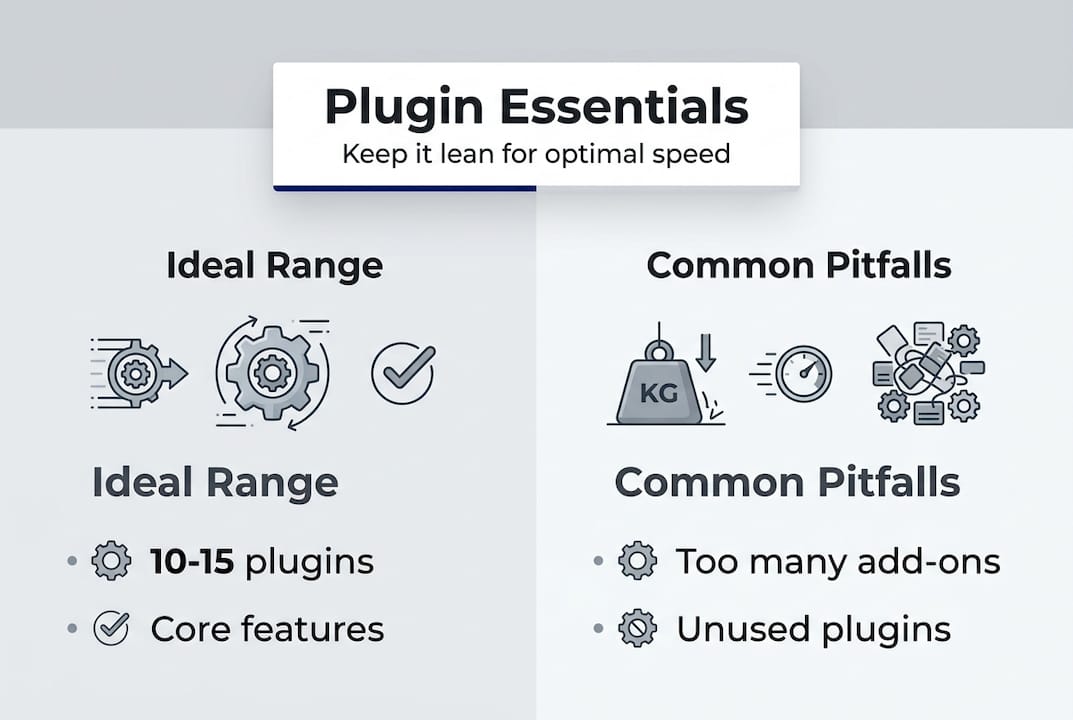 Infographic: ideal plugin range and pitfalls