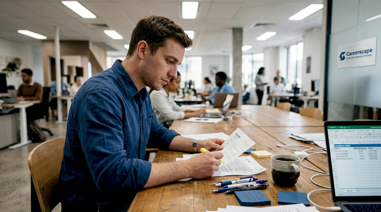Recruiter screening resumes for technical skills