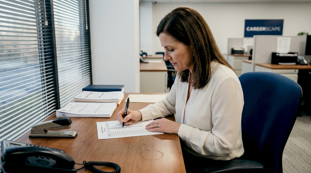 HR payroll specialist checks contract roster