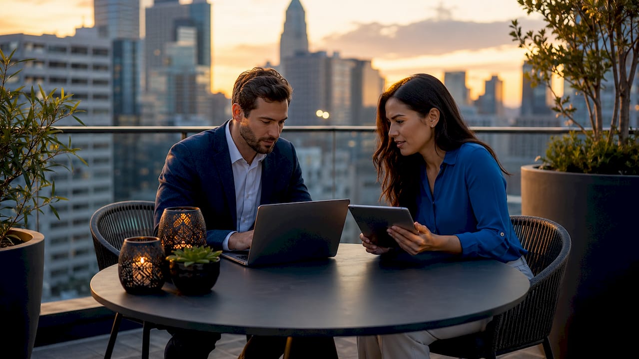 Hiring managers coordinating interview schedules