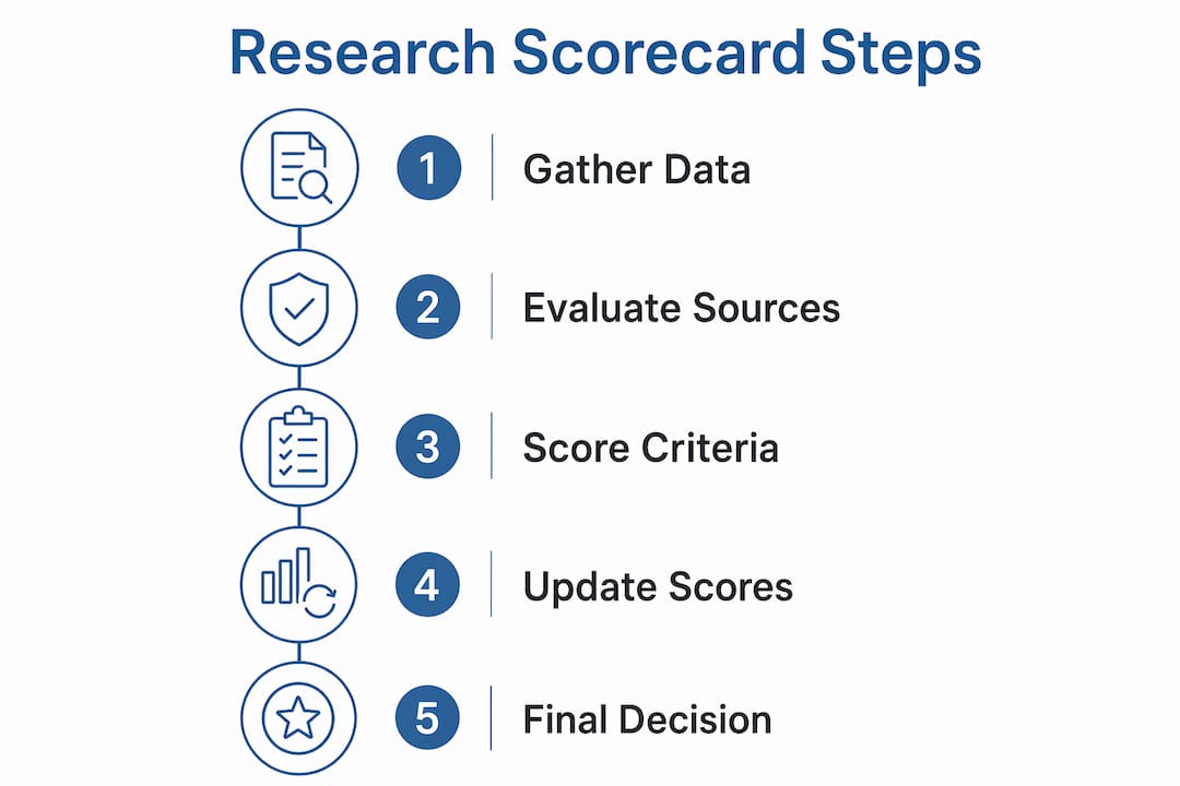 Infographic showing employer evaluation steps