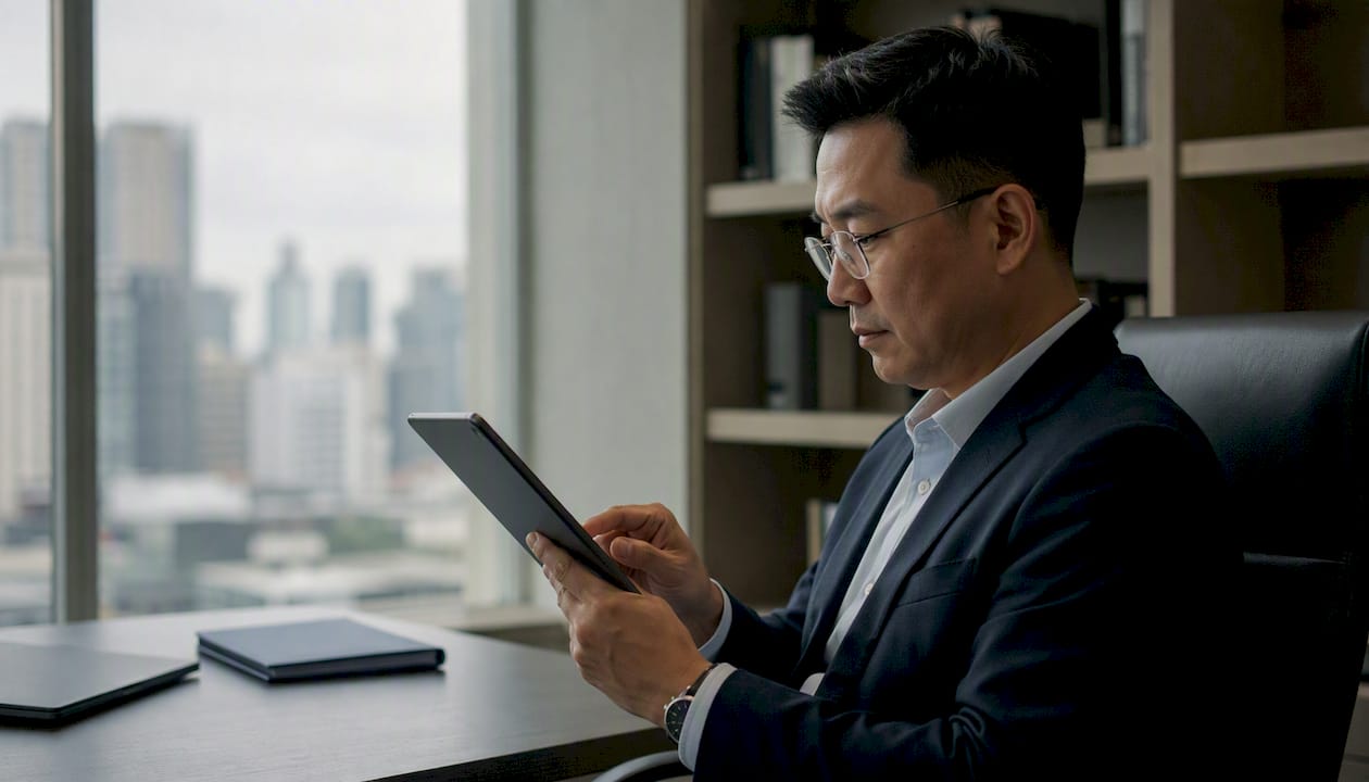 Hands ticking checklist for XBRL sign-off