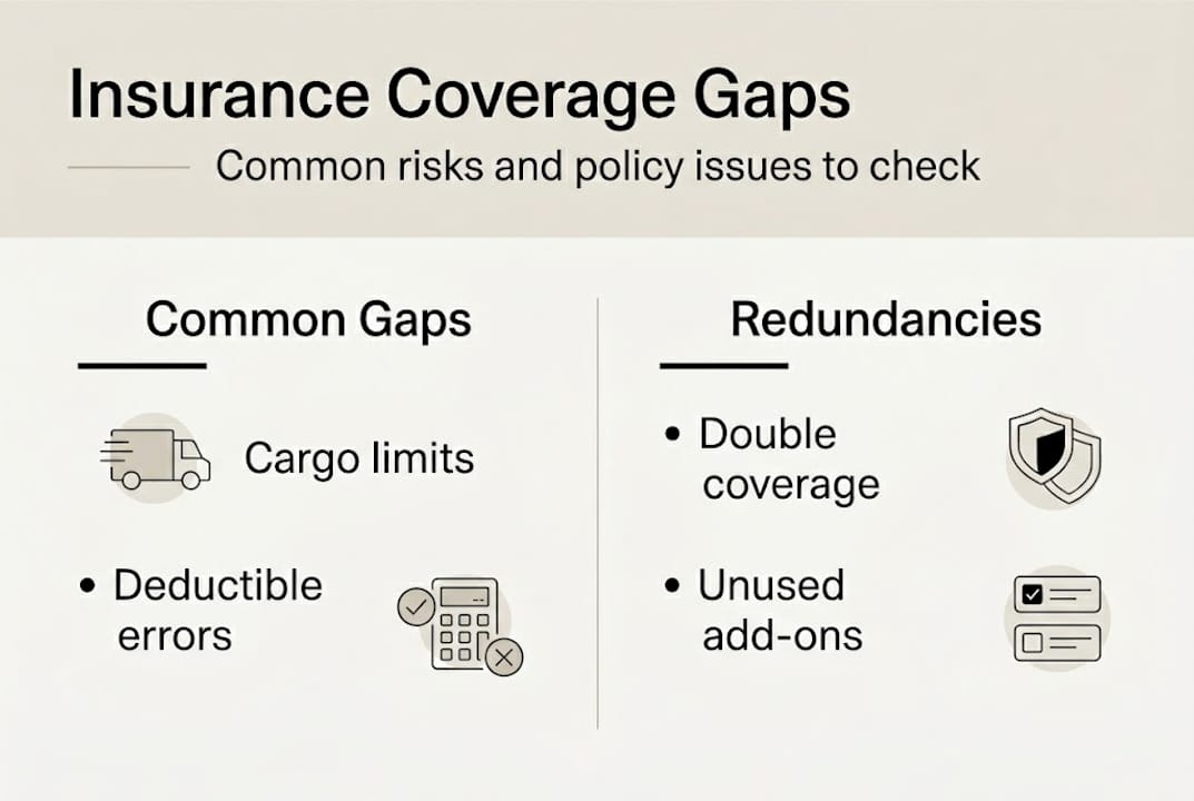 Infographic on common insurance gaps and overlaps
