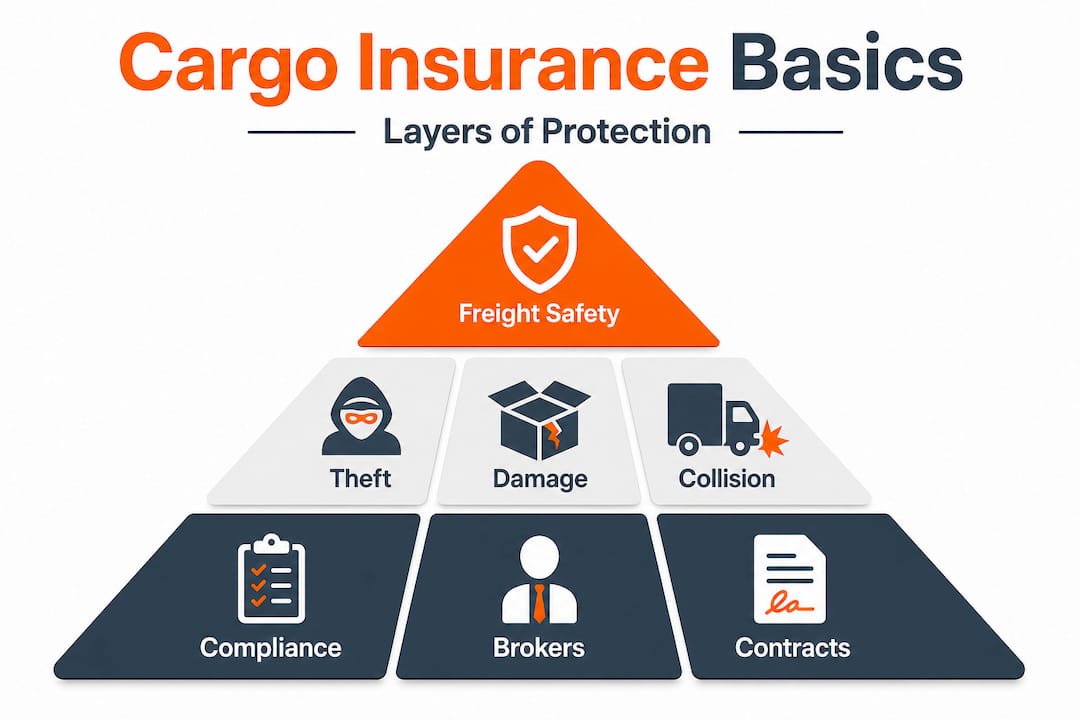 Hierarchy pyramid showing cargo insurance essentials