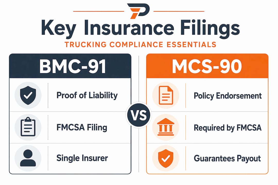 Infographic comparing BMC-91 and MCS-90 filings