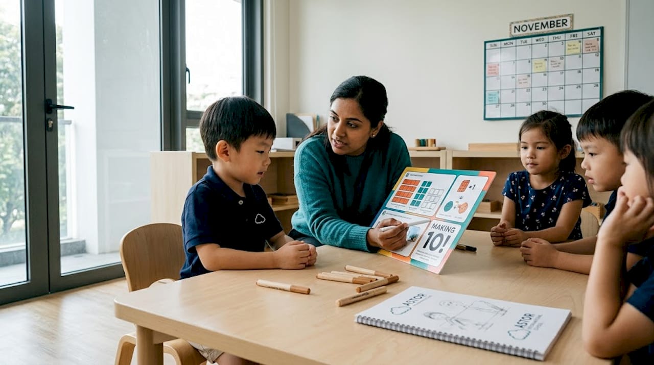 Teacher providing personalized support to pupil