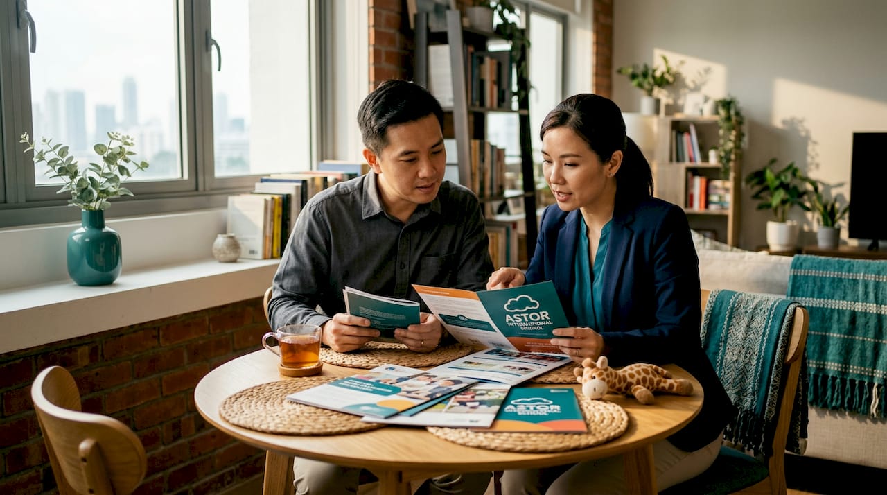 Expat parents choosing school curriculum in Singapore