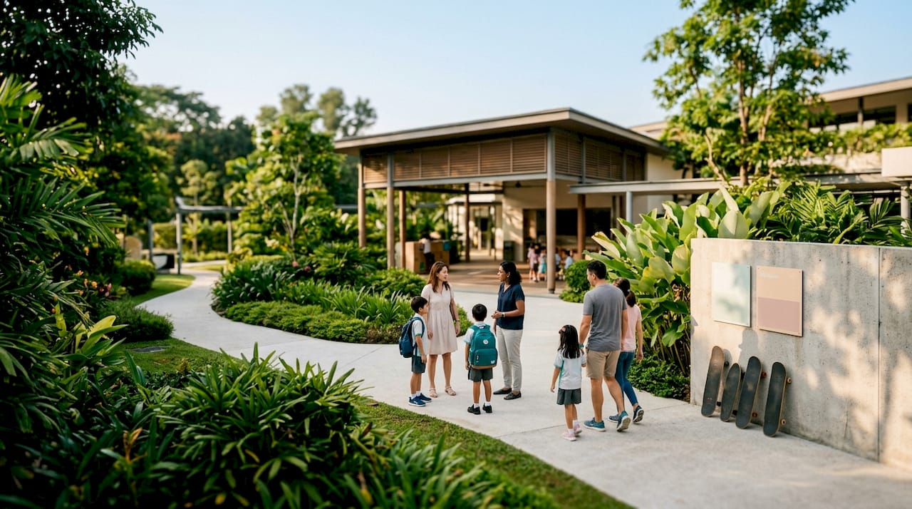 Exterior view of Singapore international school