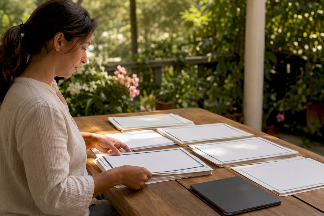 Parent arranging language exemption documents