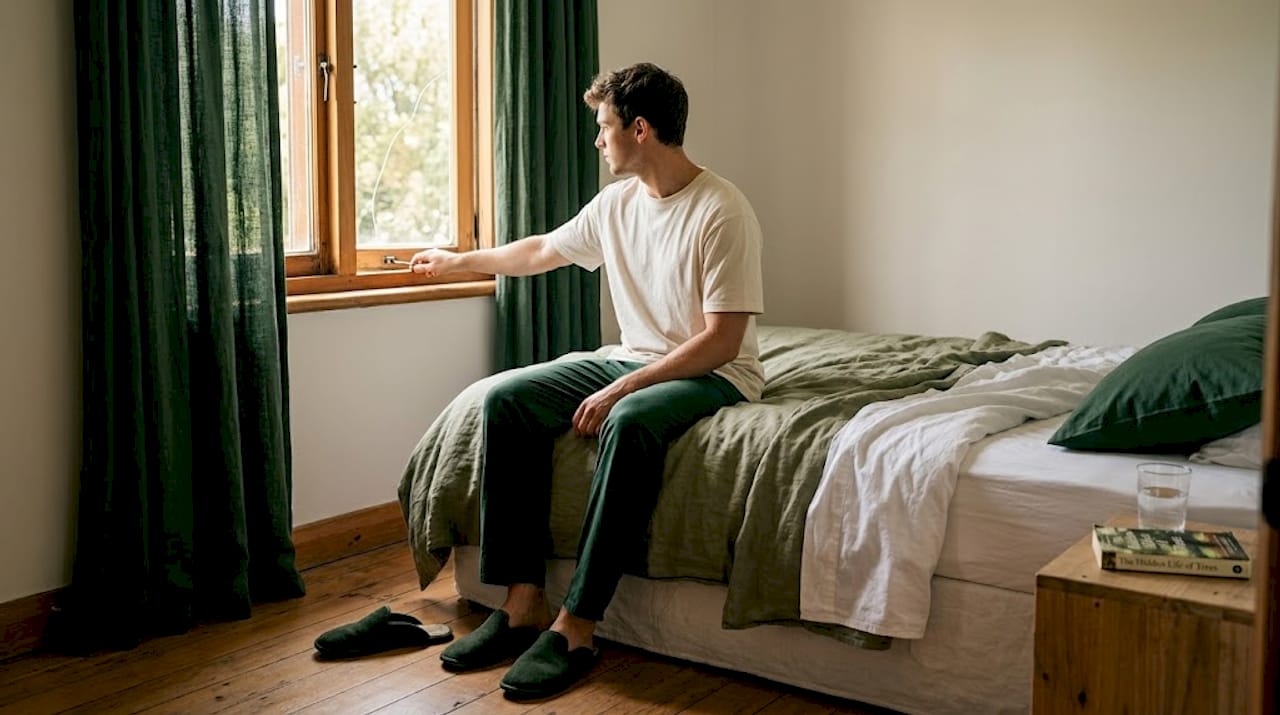 Hot sleeper with breathable layered bedding