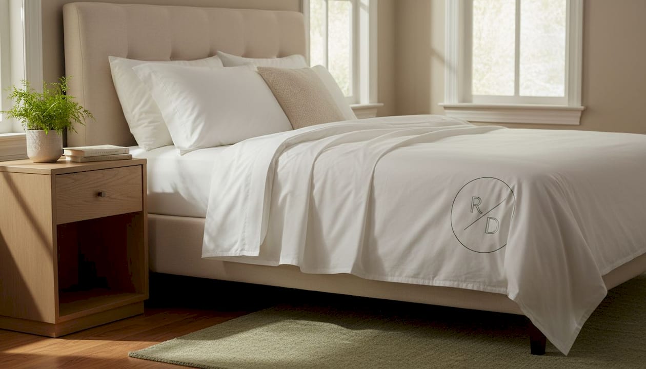 Percale cotton sheets crisp and airy