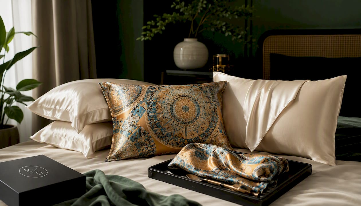Mandala 22mm 100% Mulberry Silk Pillowcase (Set of 2)