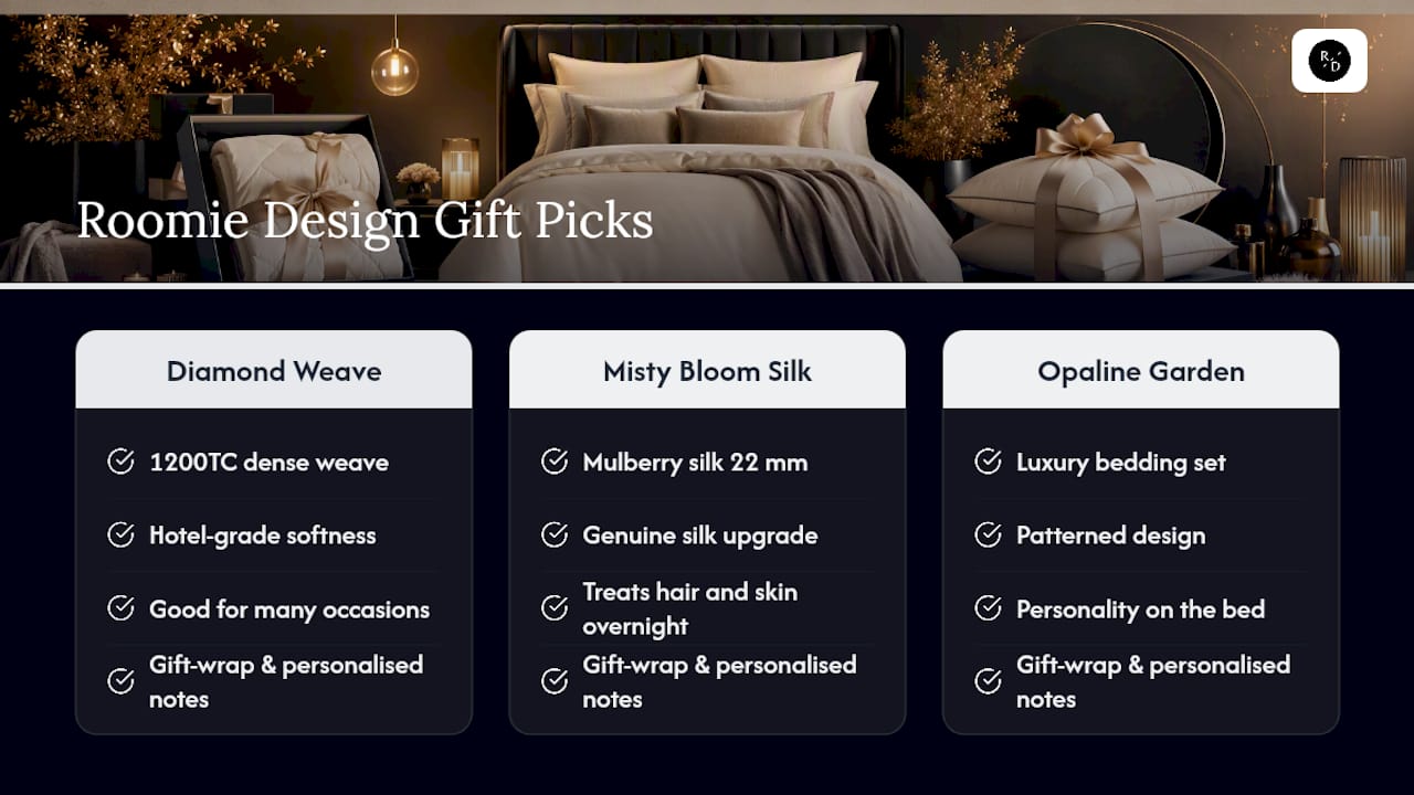 Shop Roomie Design gift picks — overview diagram