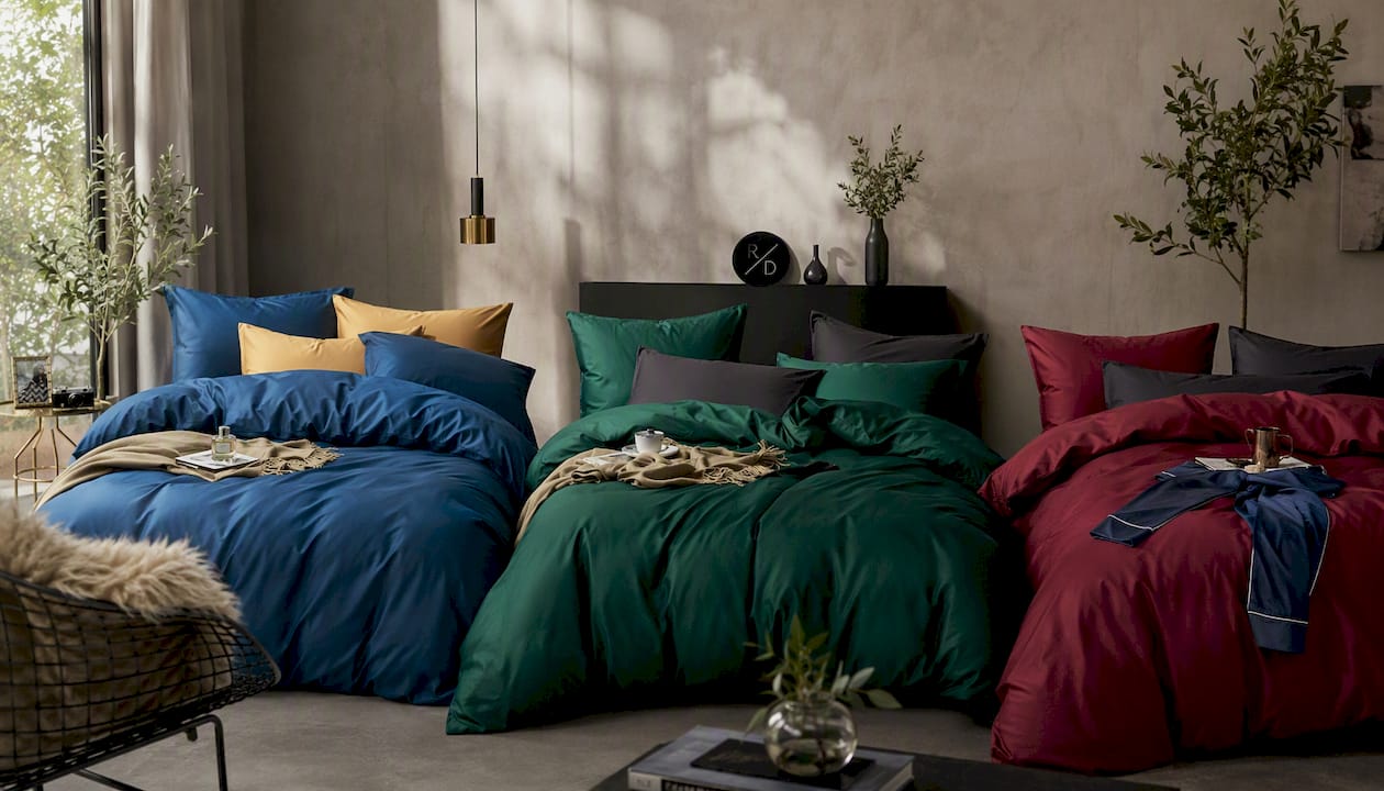 Core Egyptian Cotton Bedding Set (Marine Blue)
