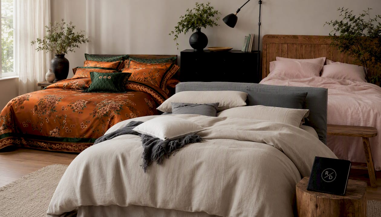 Natural 100% Linen Bedding Set