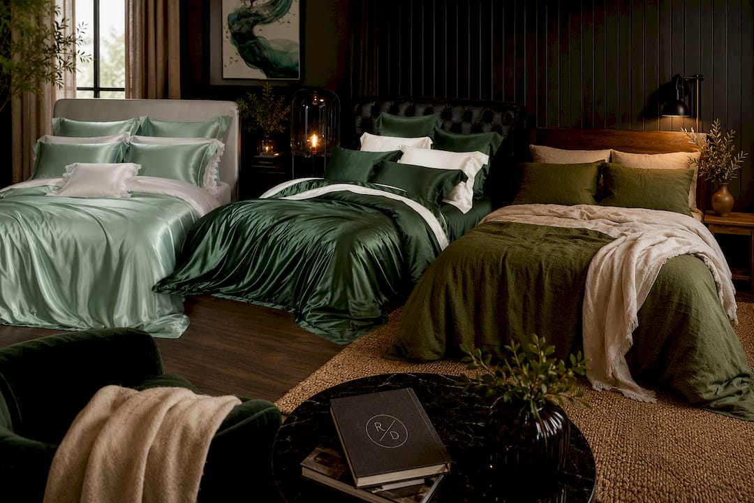 Mint Green 25 Momme Mulberry Silk Bedding Set