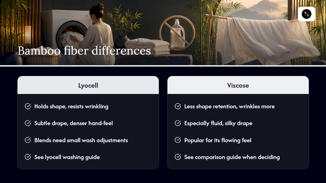 Choosing and caring for premium bamboo sheets — overview diagram