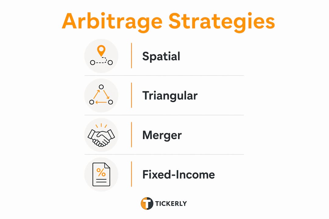 Infographic presenting main arbitrage strategies