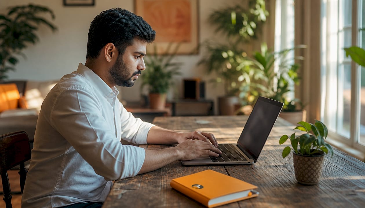 Trader coding automation software at desk