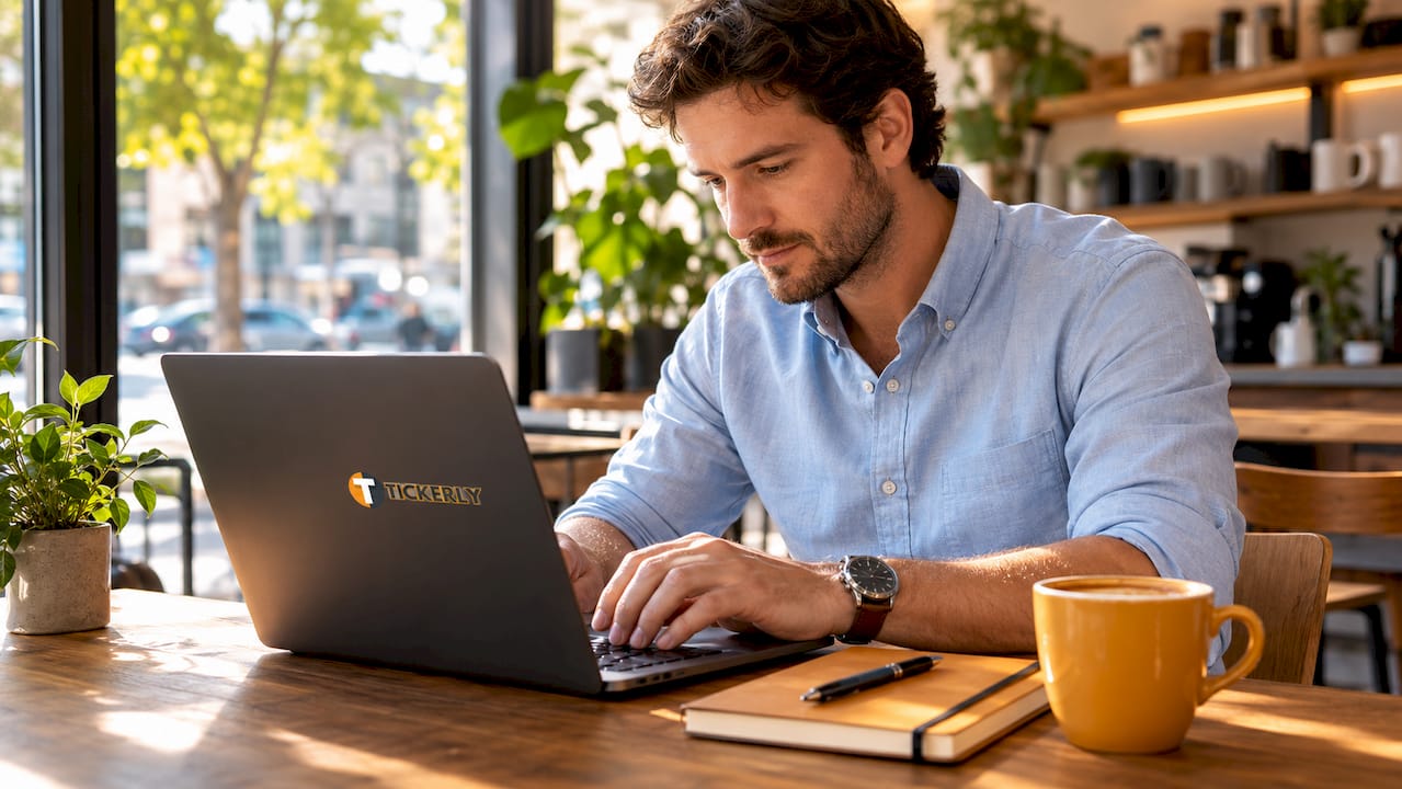 Trader working on bot setup checklist in home office