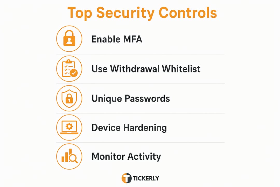 Infographic showing top security controls