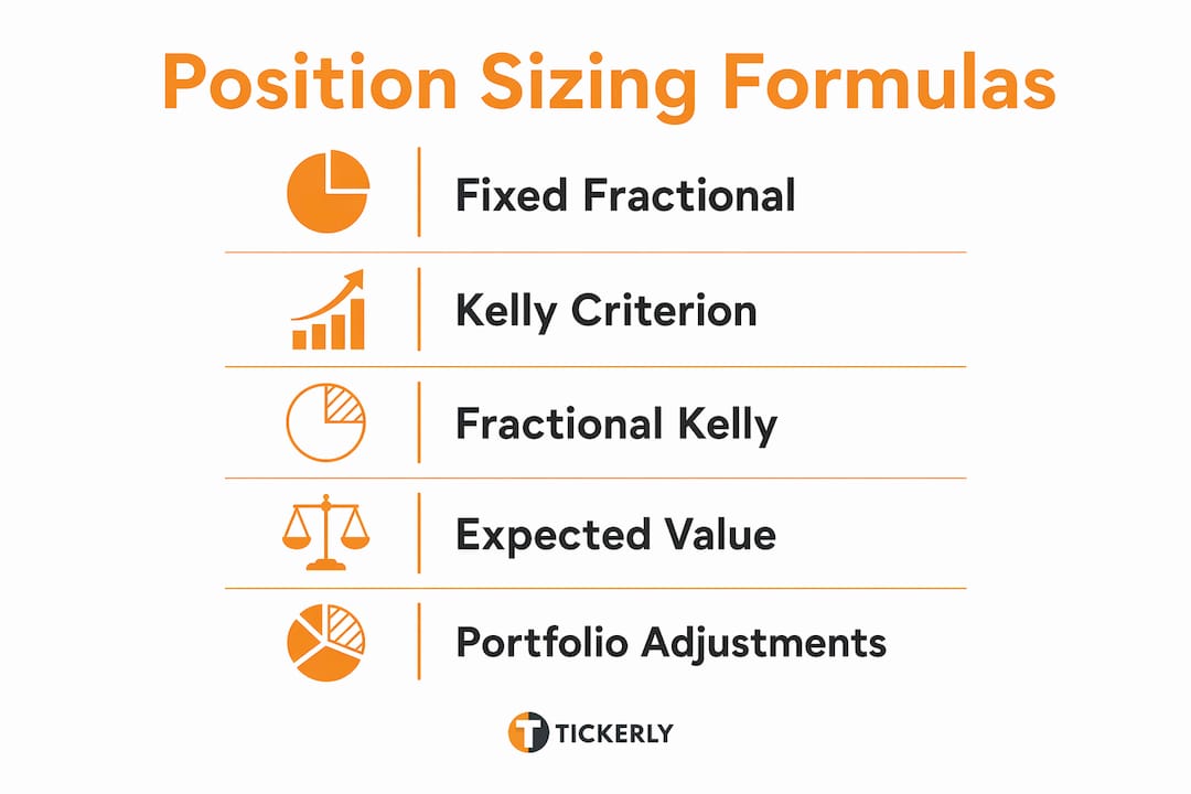 Infographic illustrating key automated sizing formulas