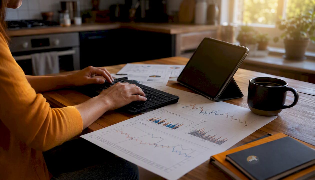 Hands adjusting volatility-based risk parameters