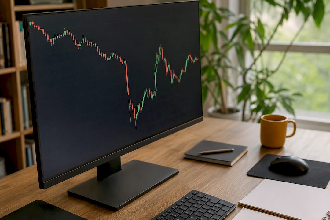 Price chart highlighting slippage and gaps
